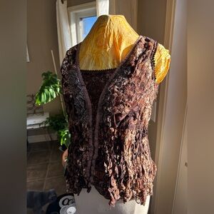 Temptations Brown Textured Fabric